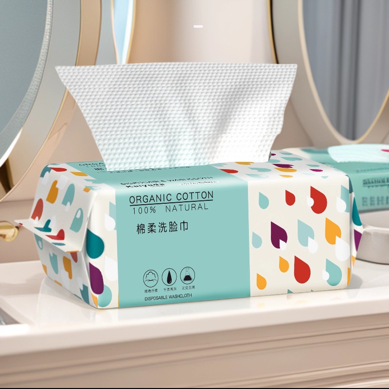 Kiss Beauty Makeup Remover - Serviettes jetables en coton épaisses et
