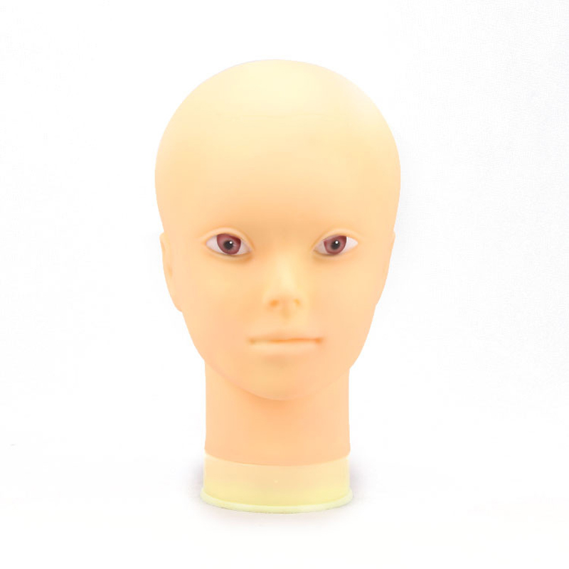 Beauty Makeup Training - Tête de mannequin douce pour perruques,