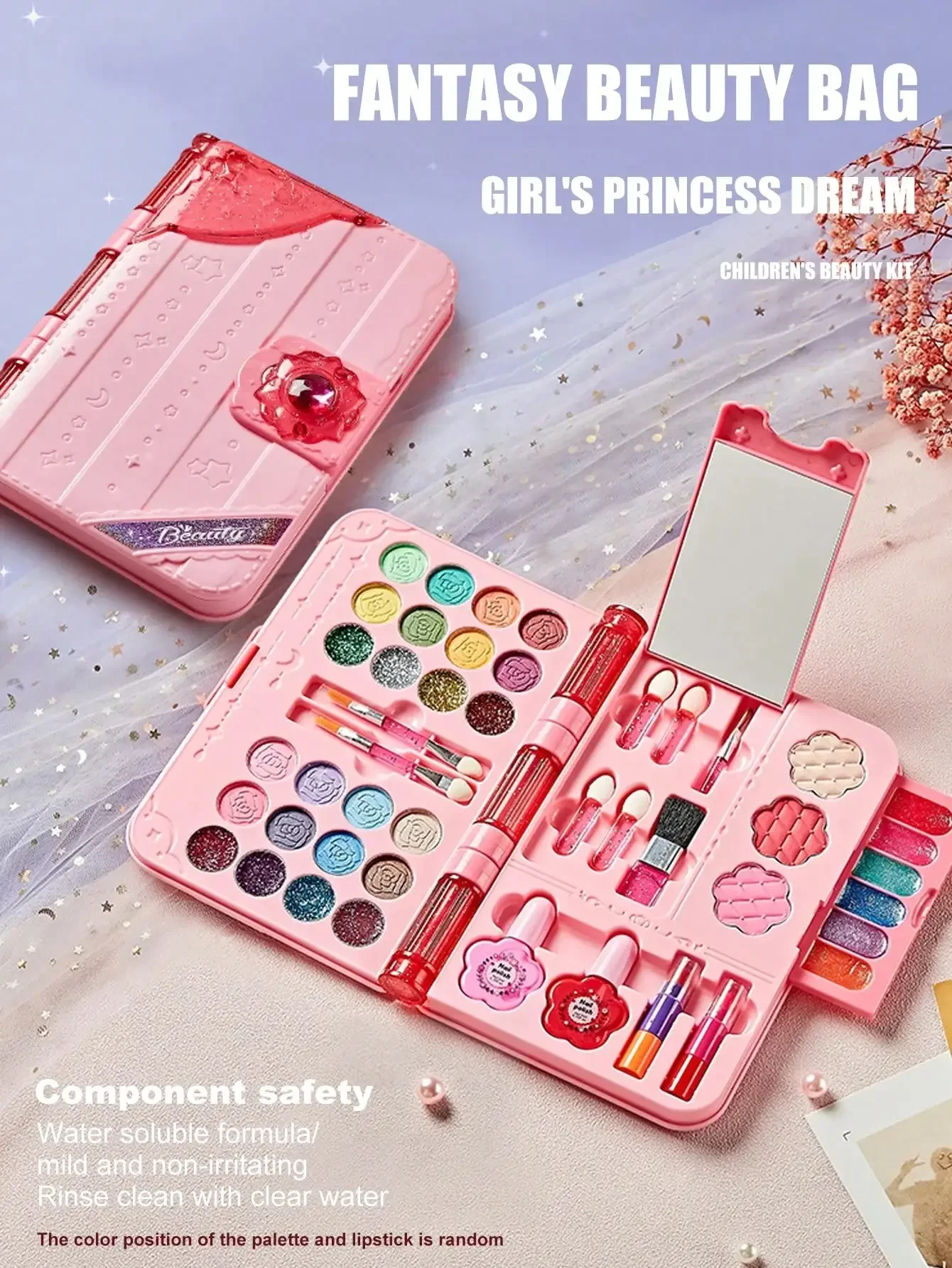 Beauty Real Makeup - Coffret de Maquillage Lavable pour Enfants