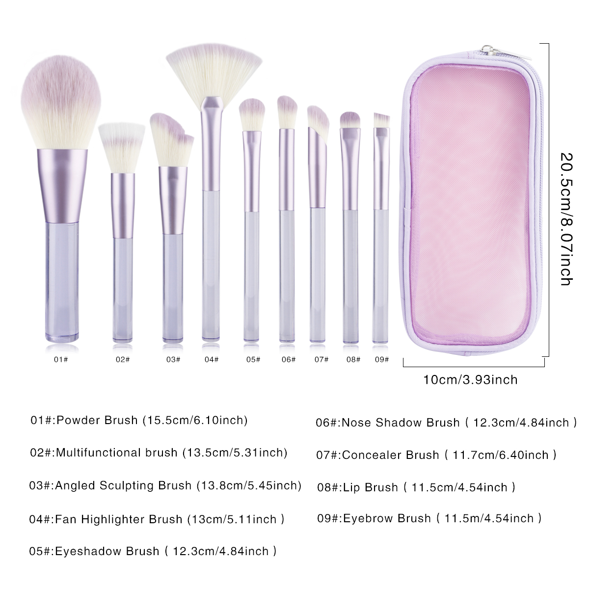 Ensemble de 9 pinceaux de maqu - Huda Beauty Makeup Brush Set avis et prix