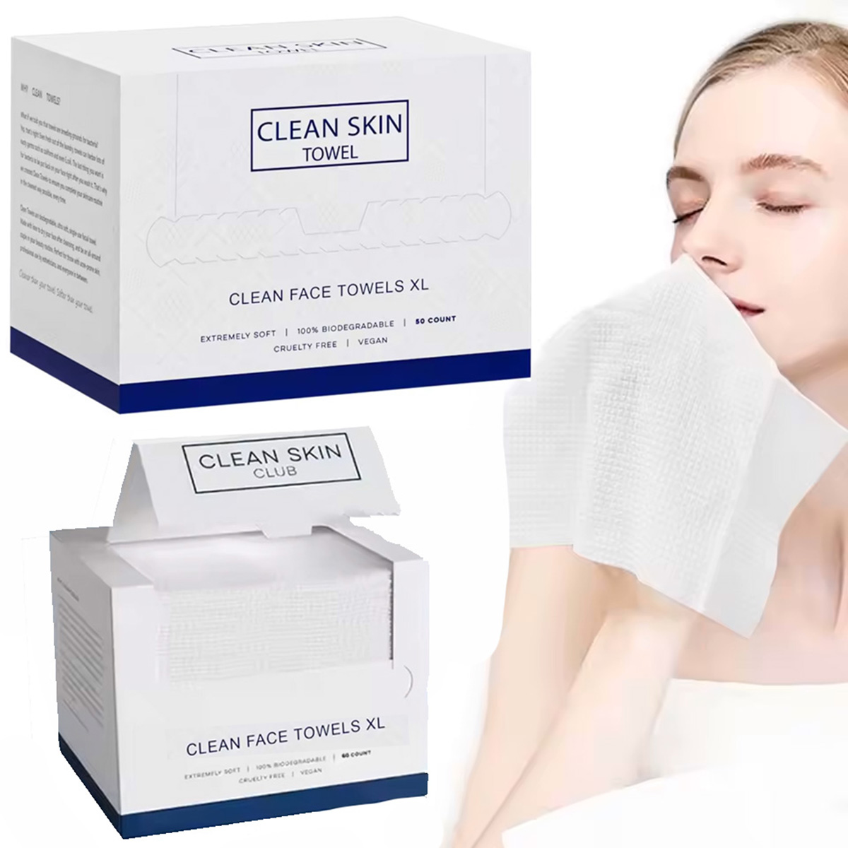 50 pièces/boîte, serviettes je - Kiss Beauty Makeup Remover avis et prix